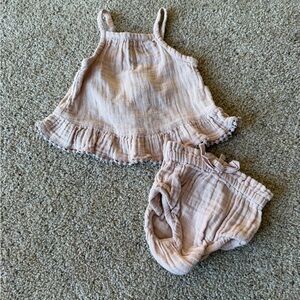 Jamie Kay Blush Ruffled Tank & Bloomer Set